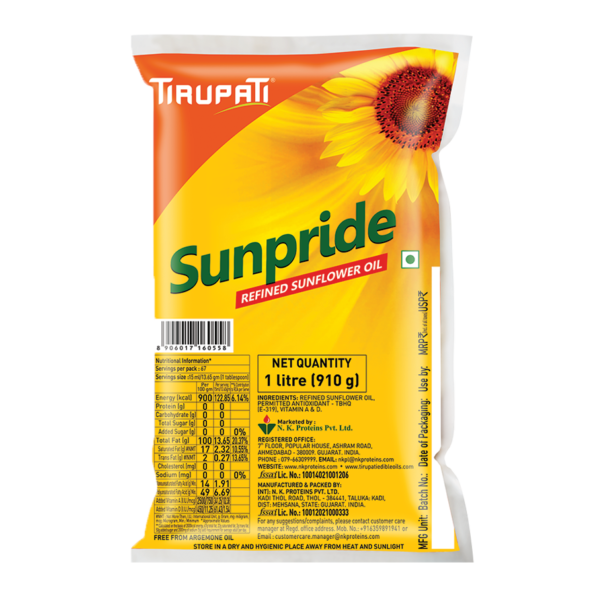 Sunflower Oil 1 Ltr